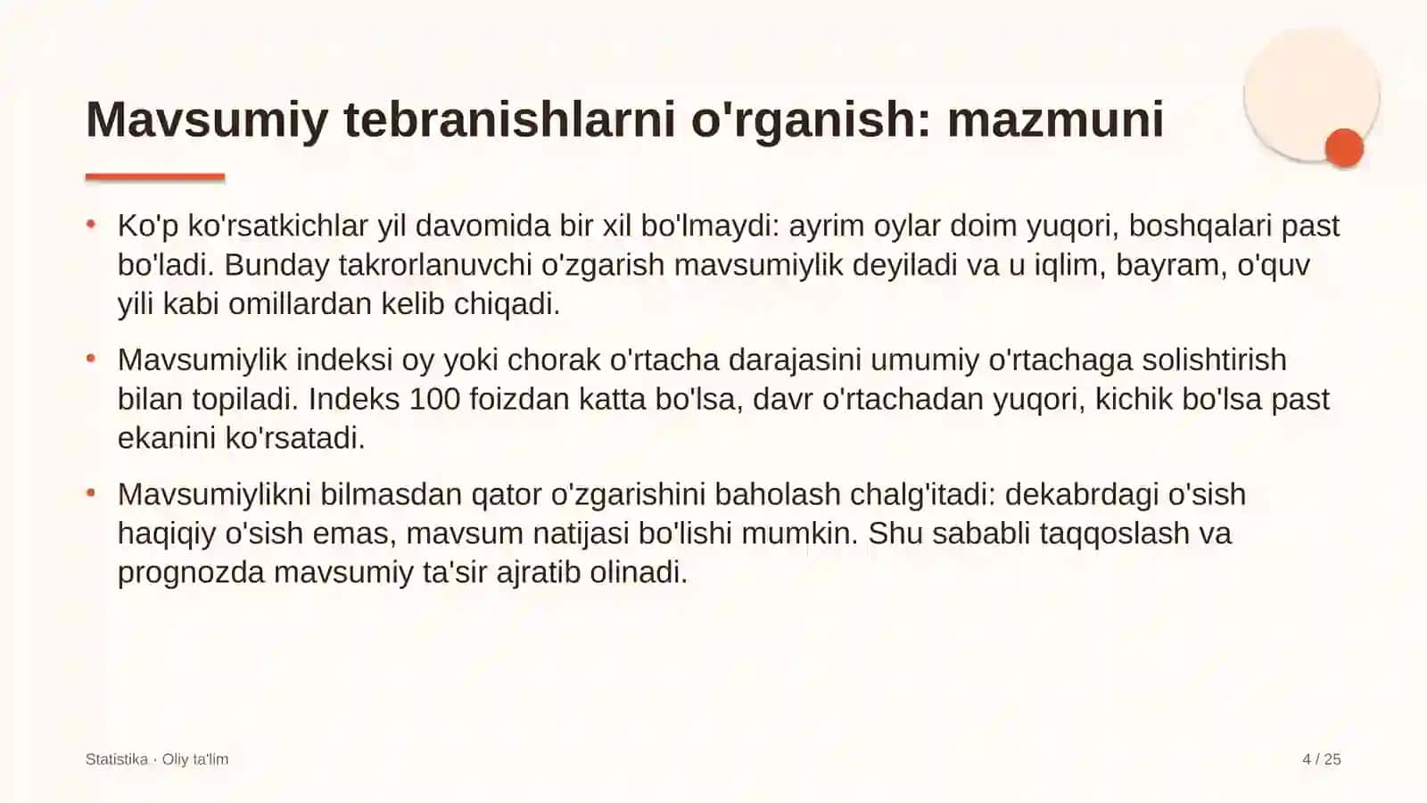 fuqarolik sudlarida mavsumiy tebranishlarni o'rganish 3009 4