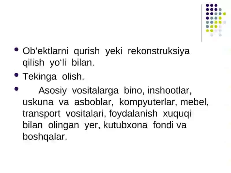 Moddiy va nomoddiy aktivlarhisobi 4
