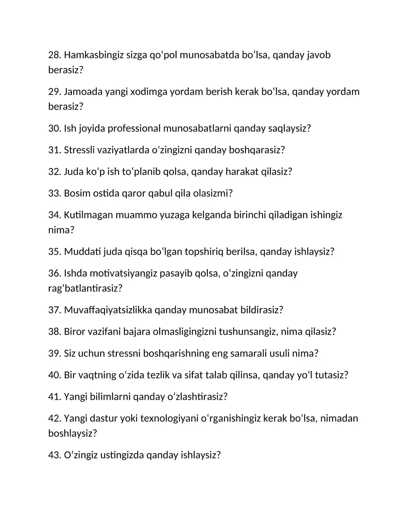 Ishga Kirish Suhbati: 150 Savol + Ideal Javoblar + Professional Shablonlar 4