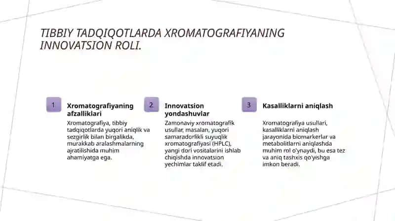 Xromatografiyaning tibbiy izlanishlardagi imkoniyatlari 4