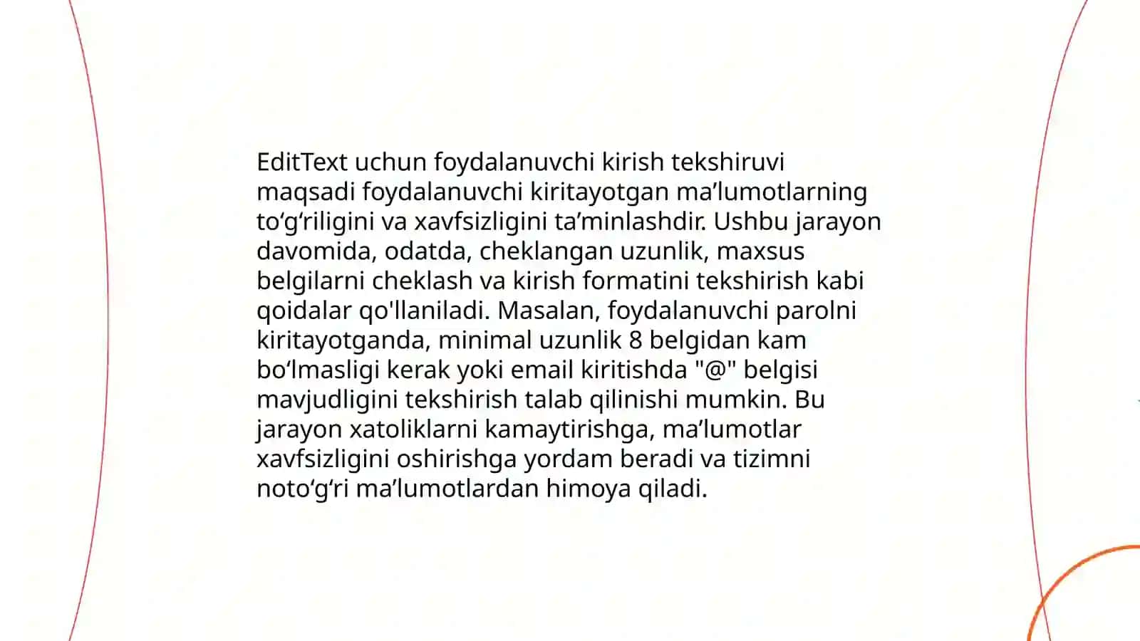 EditText dasturlash asoslari 4
