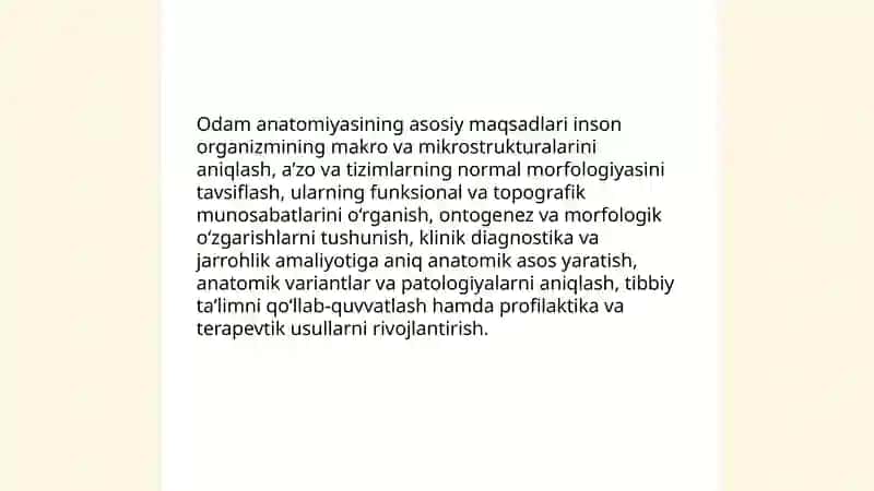 Odam anatomiyasi 4