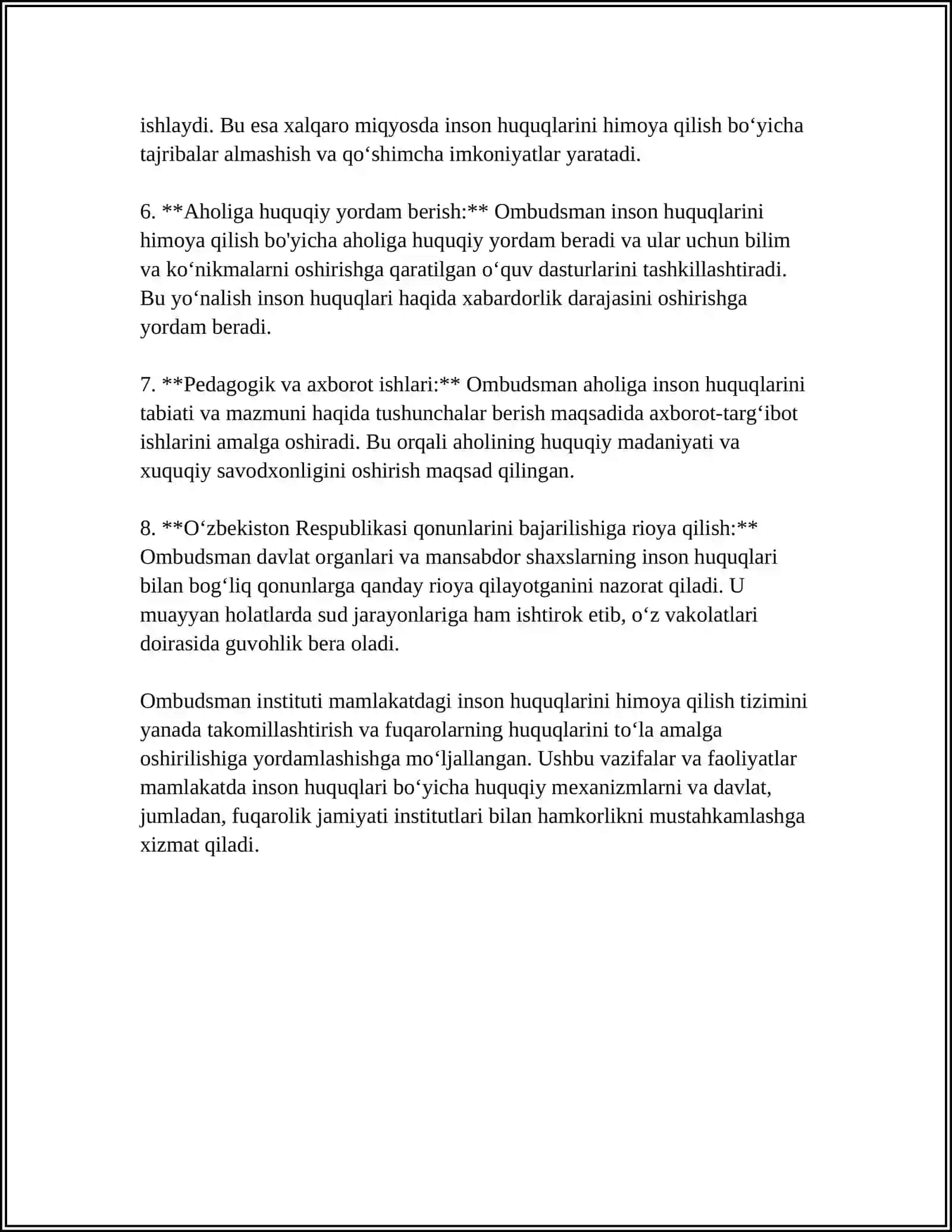 O‘ZBEKISTON RESPUBLIKASIDA OMBUDSMAN 4