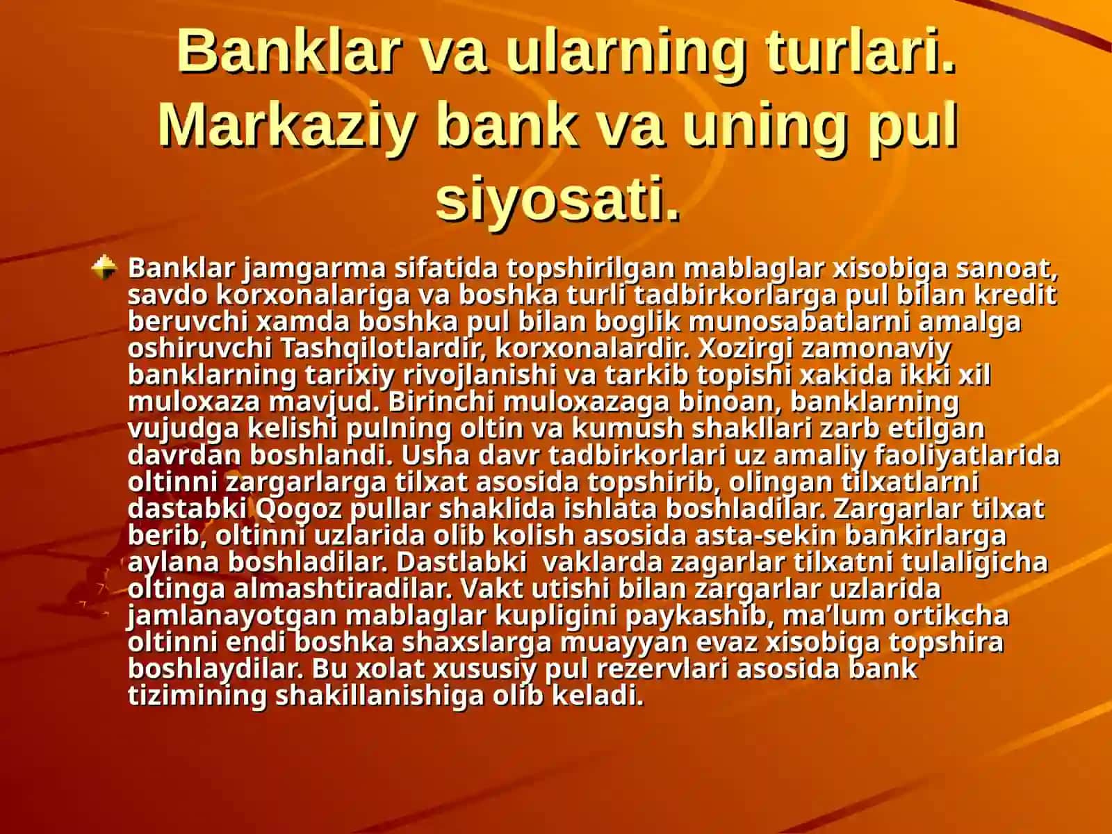 Bank tizimi va turlari 4