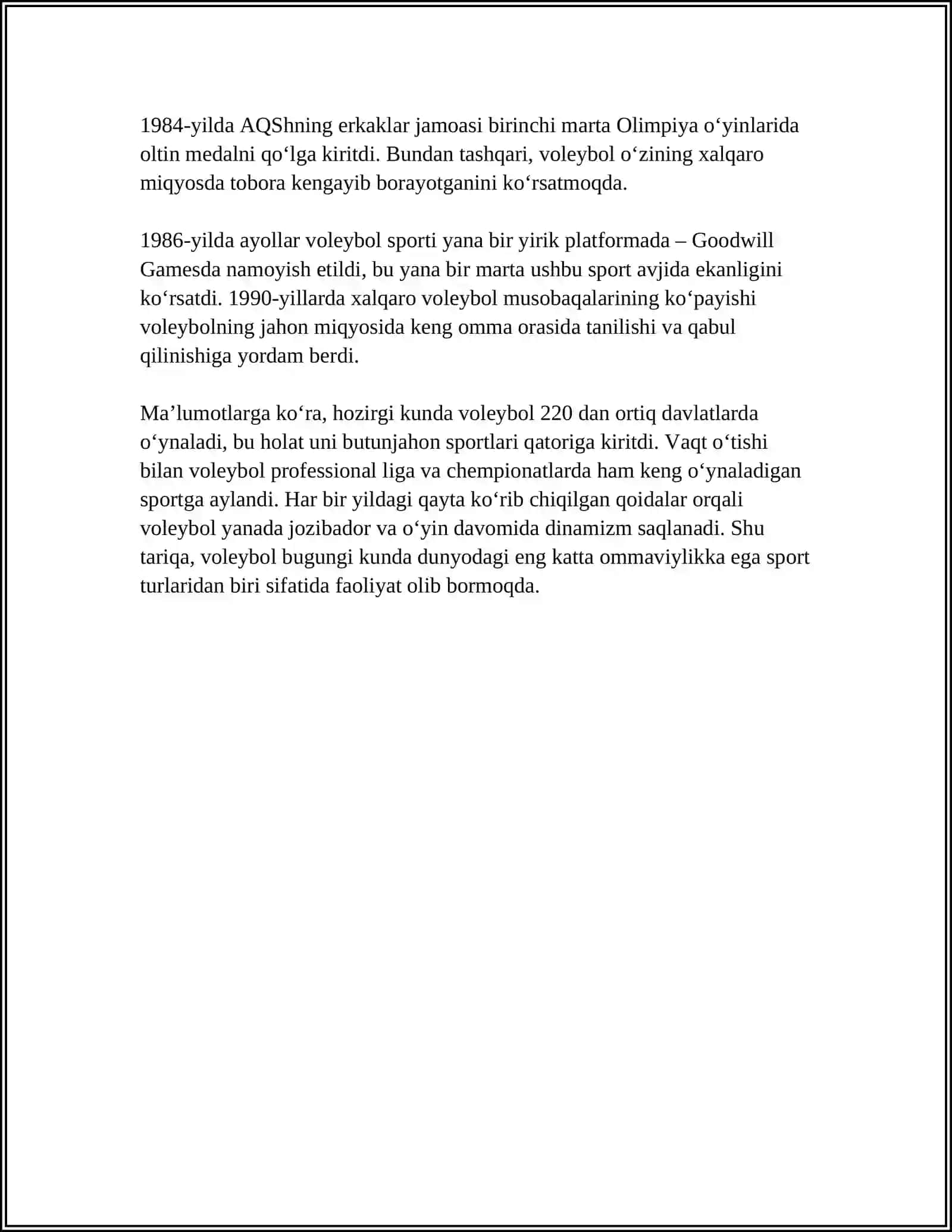 VOLLEYBOL O'YINI QOIDALARI 4