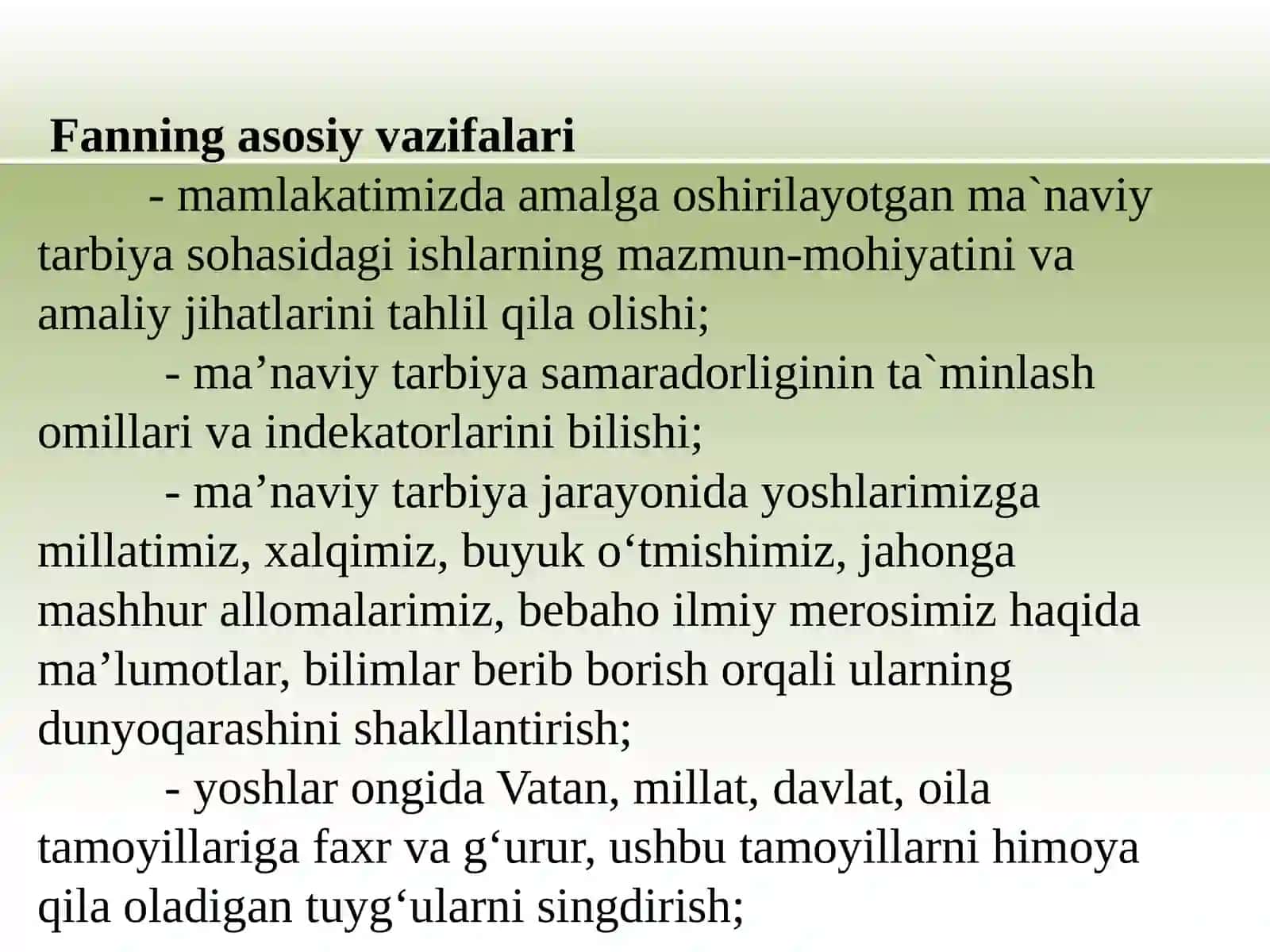 MA’NVIY TARBIYANING TARIXIYILDIZLARI 4