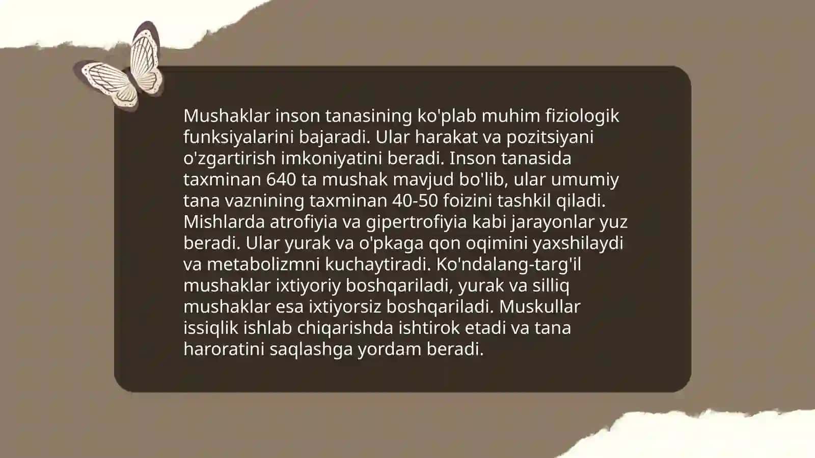 Mushaklar haqida malumot 4