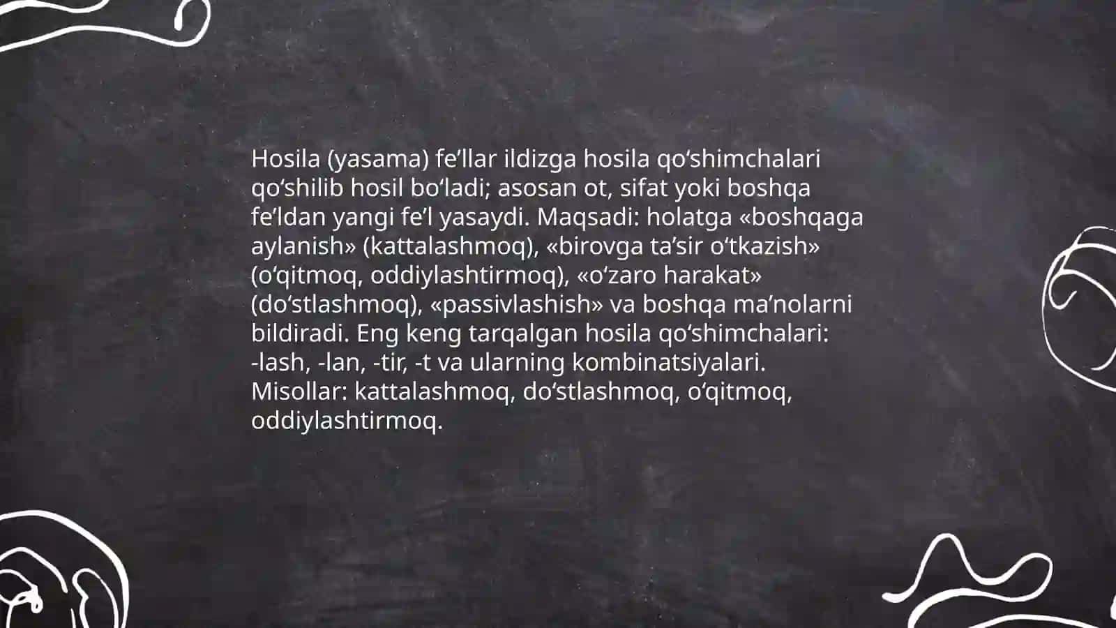 Fe’lning tuzilishiga ko‘ra turlari 4
