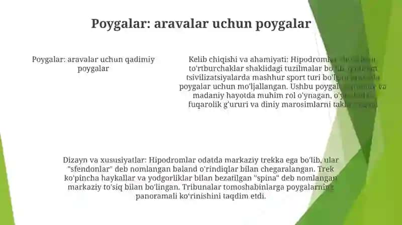Qadimgi Dunyo Sport Inshoatlari Haqida Malumot 4