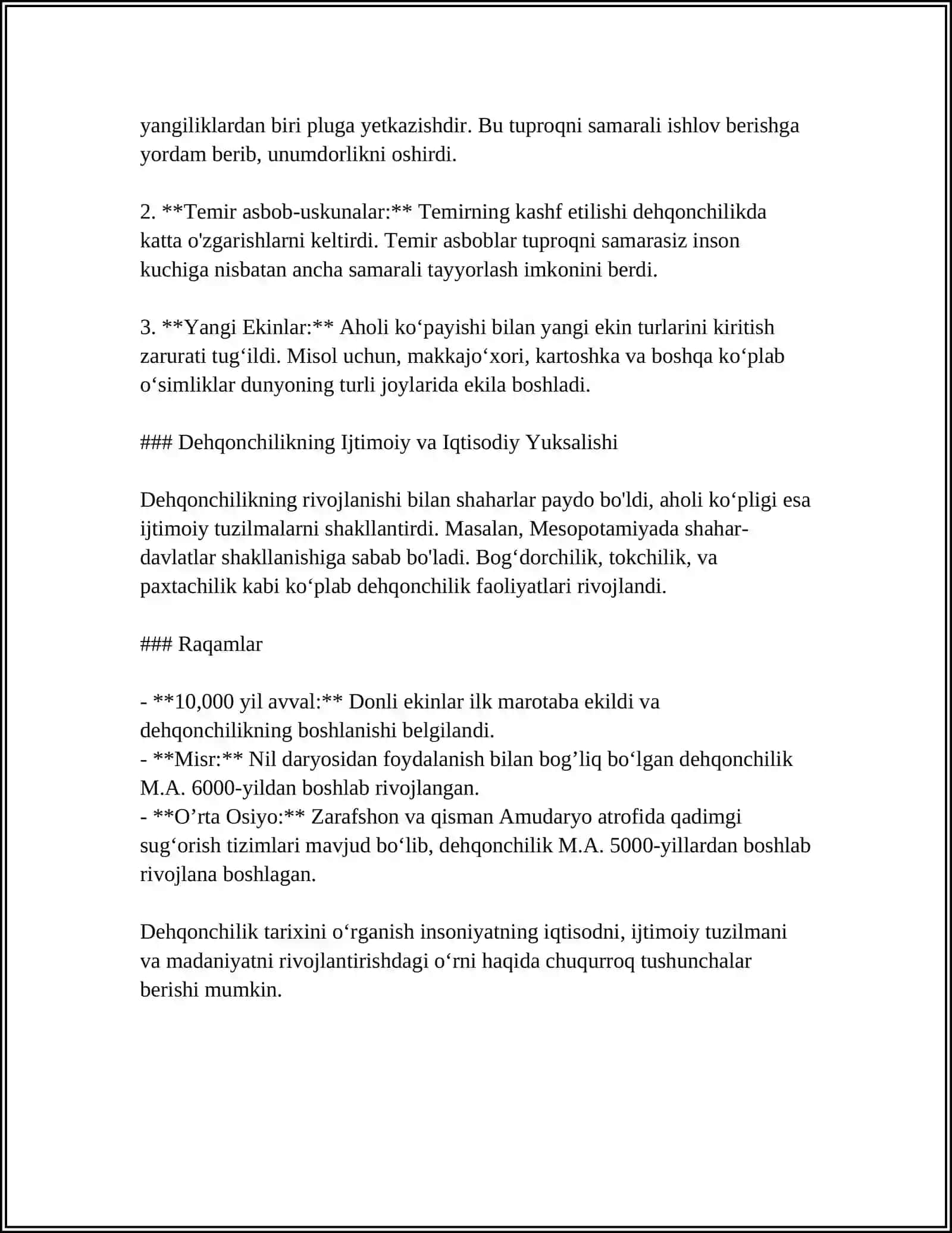 DEHQONCHILIK 4