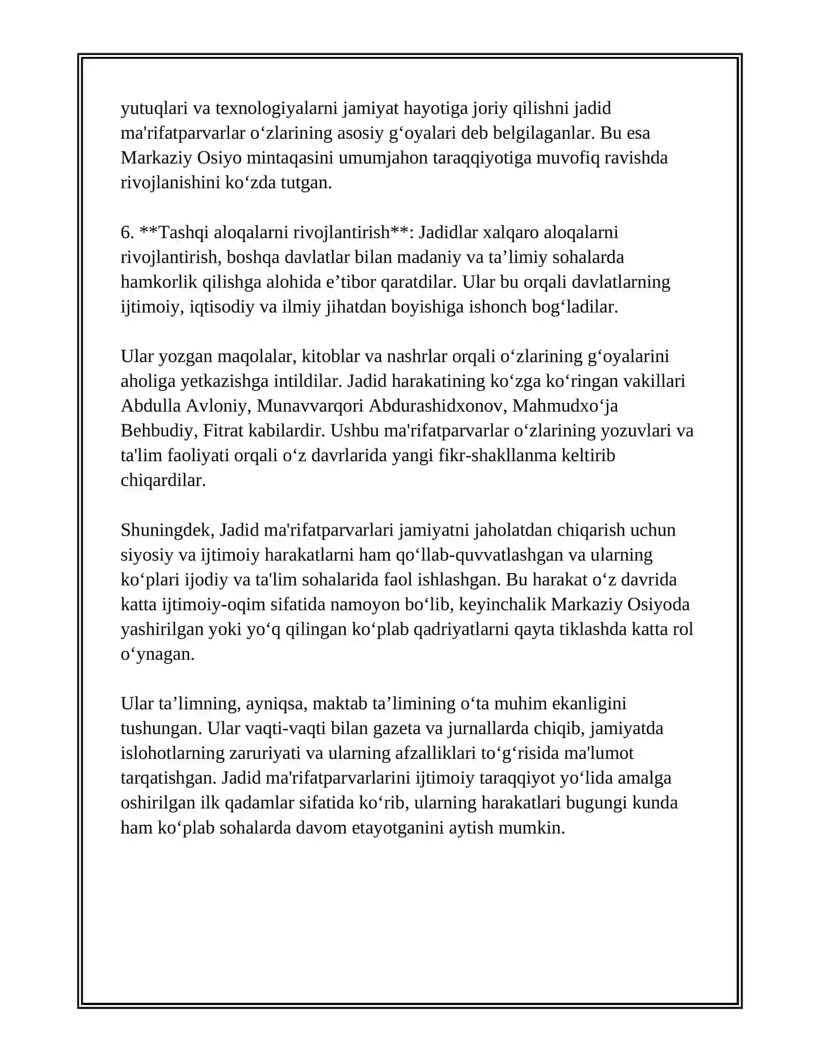 JADID MA'RIFATPARVARLARINING PEDAGOGIK QARASHLARI 4