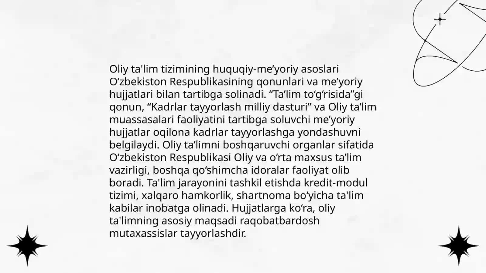 Ta'lim to'g'risidagi qonun 4