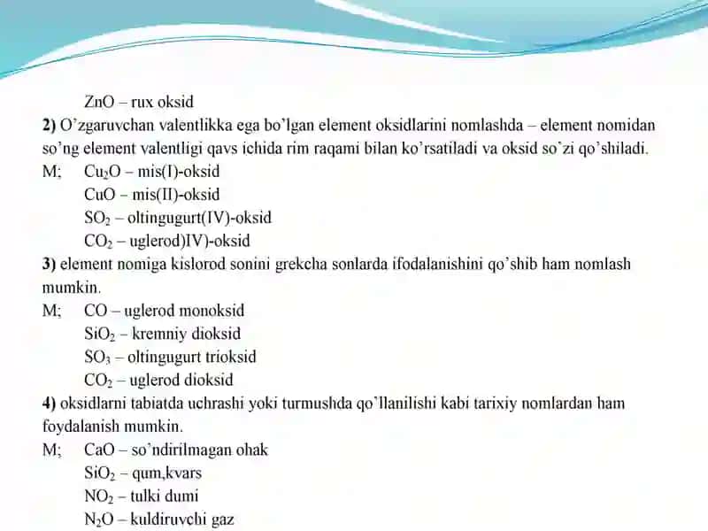 Anorganik birikmalarning eng muxinsinflari 4