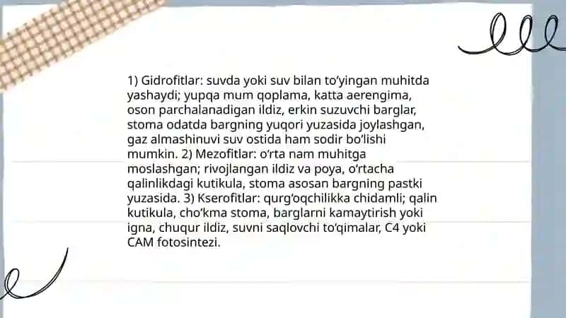 O‘simliklar Ekologiyasi 4