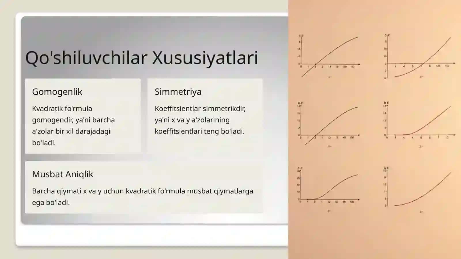 Musbat Aniqlangan Kvadratik Fo'rmulalar va Inertsiya Qonuni 4