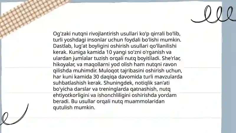 Nutq faoliyatining asosiy turlari 4