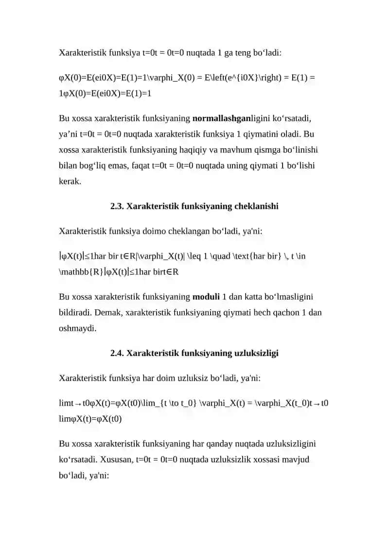 XARAKTERISTIK FUNKSIYALAR 4