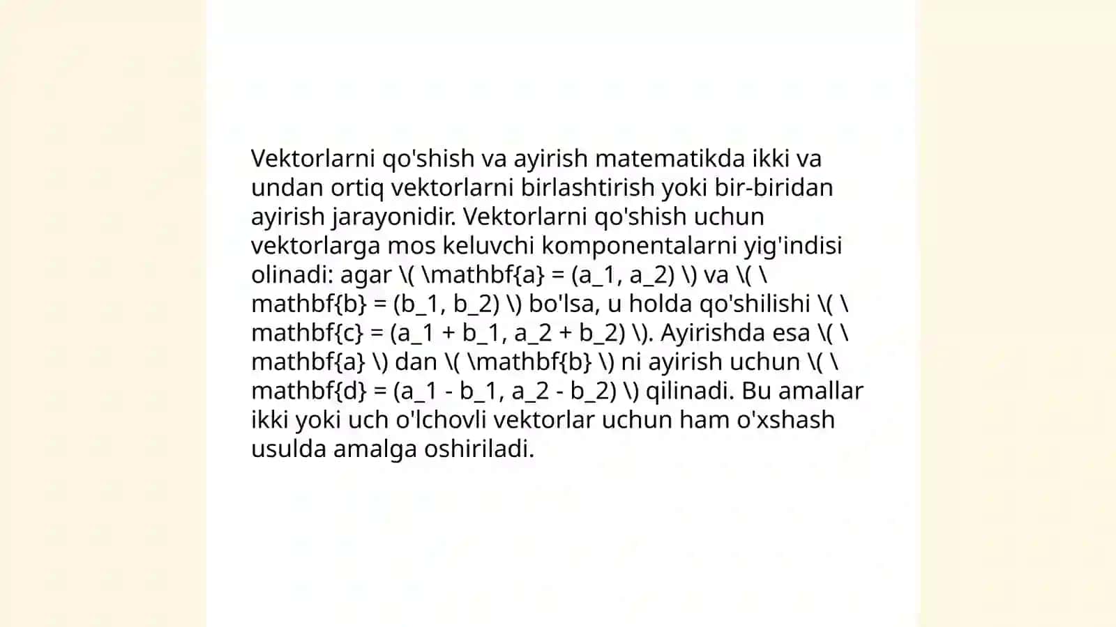 n o'lchamli vektor fazo 4