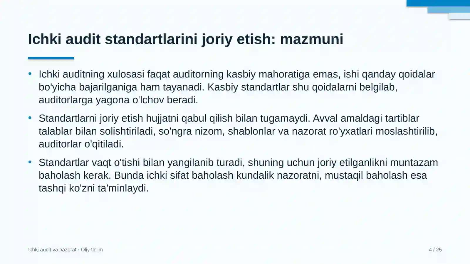 probatsiya xizmatida ichki audit standartlarini joriy etish 7132 4