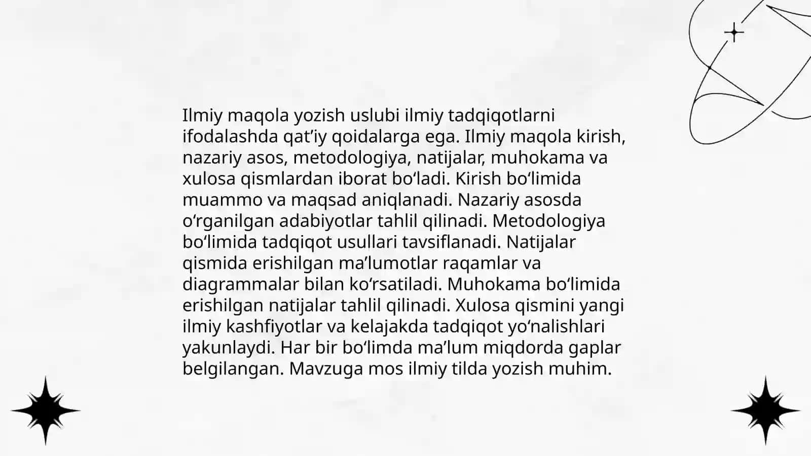 Ilmiy uslub janrlari. Kurs ishi 4