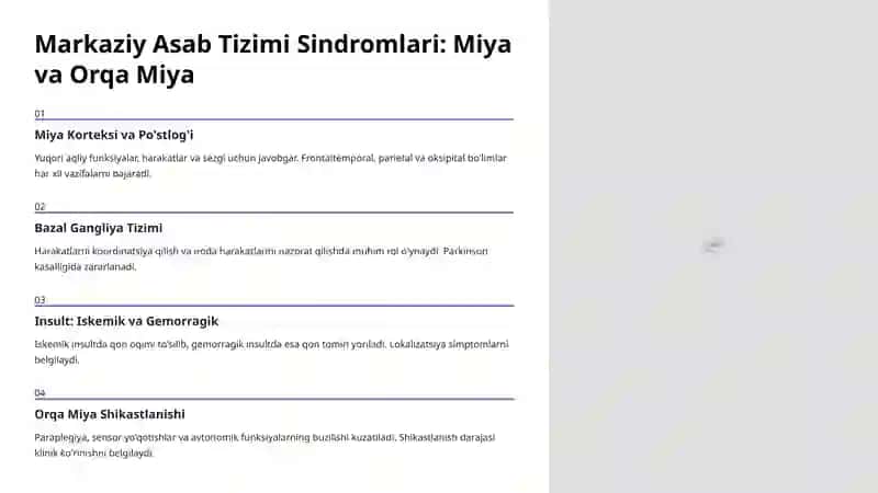 Nevrologik Sindromlarning Anatomik Asoslari 4