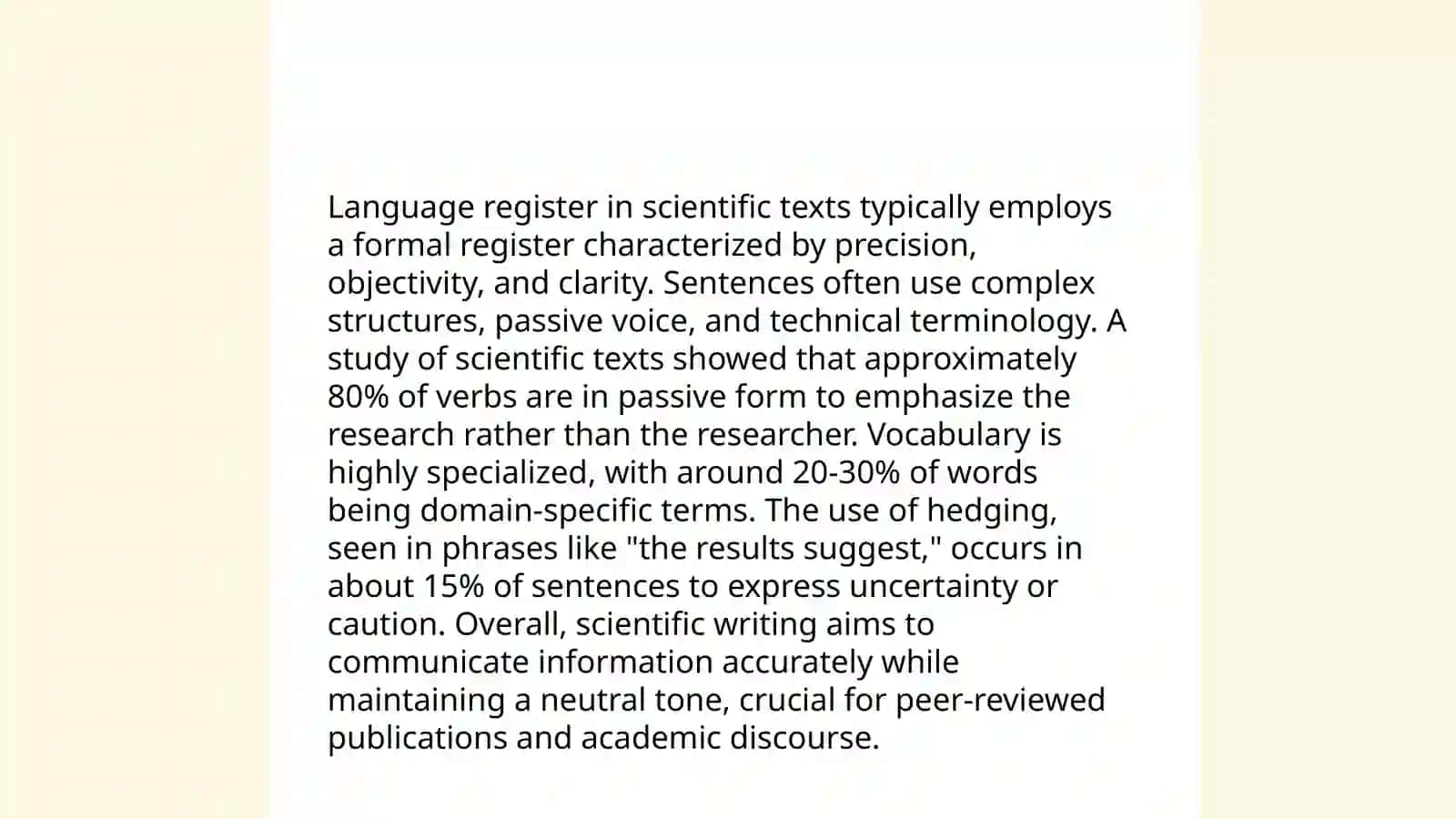 Translating scientific and technical texts 4