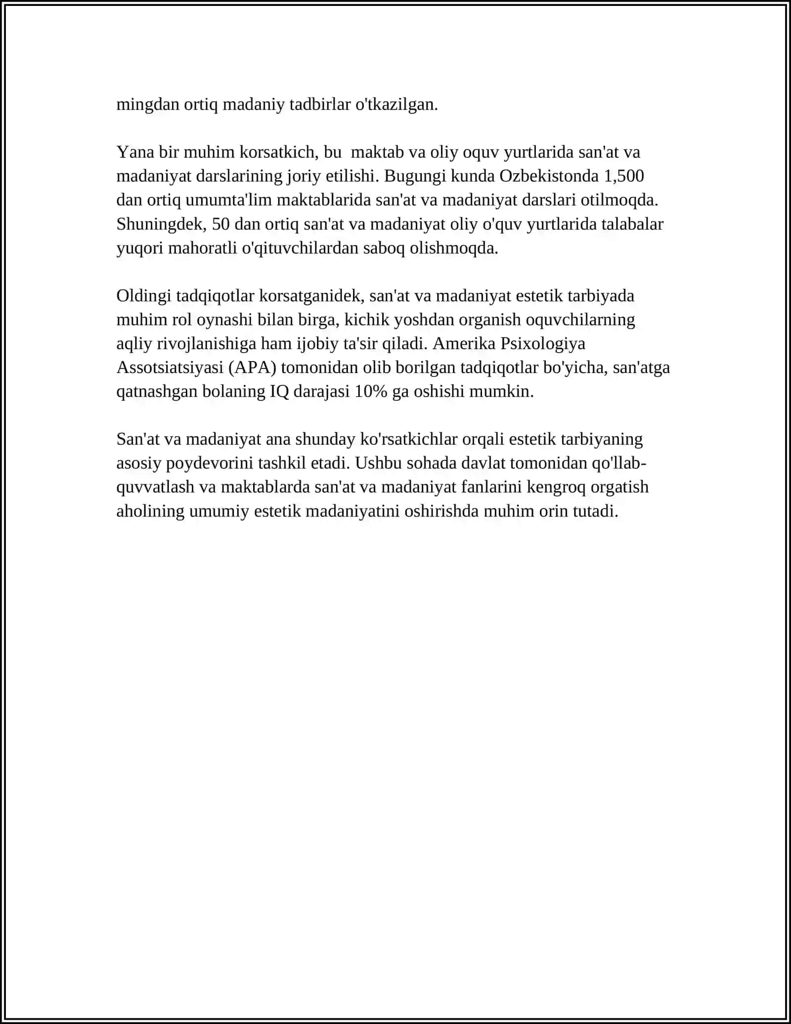 ESTETIK TARBIYA 4