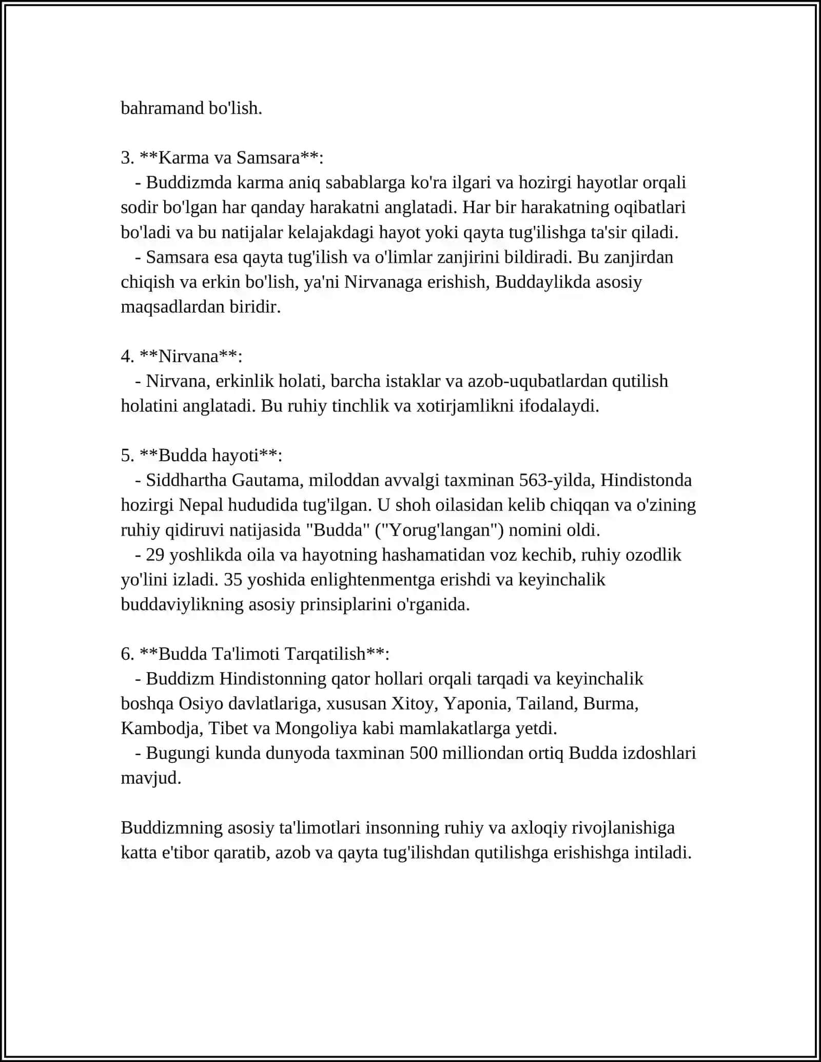BUDDAVIYLIK DINI TA'LIMOTI 4