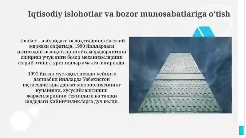 Oʻzbekiston Respublikasining Mustaqillikka Erishishining Tarixiy Sharoitlari 4