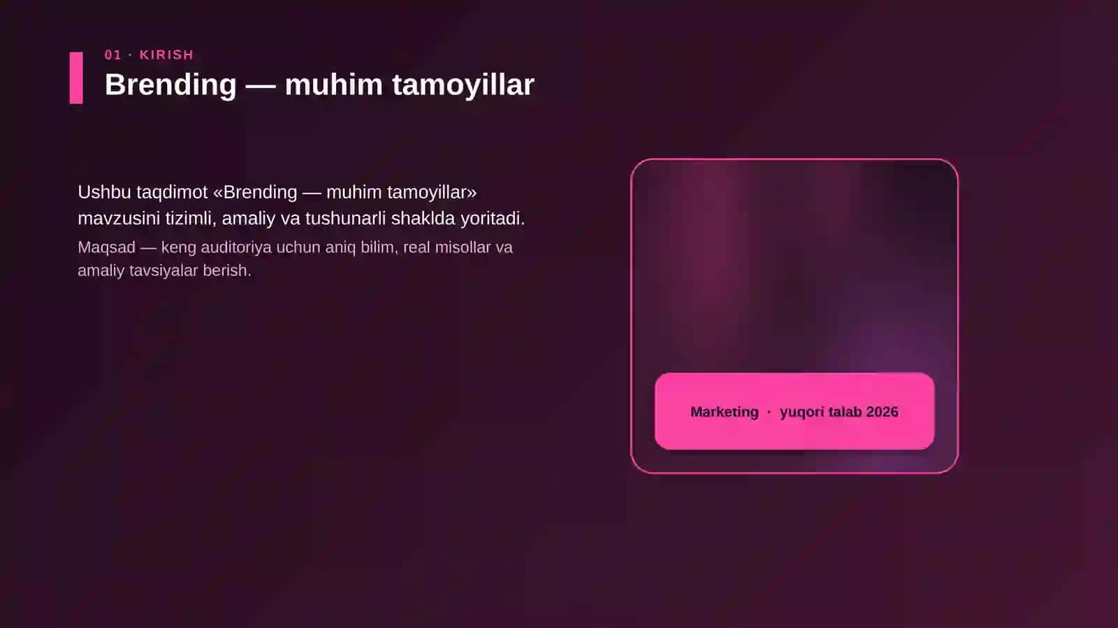 Brending — muhim tamoyillar 4