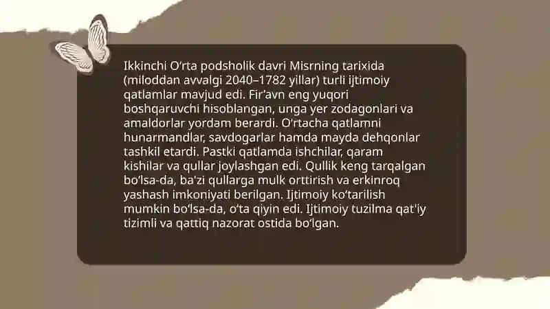 Oʻrta podsholik davrida Misr 4