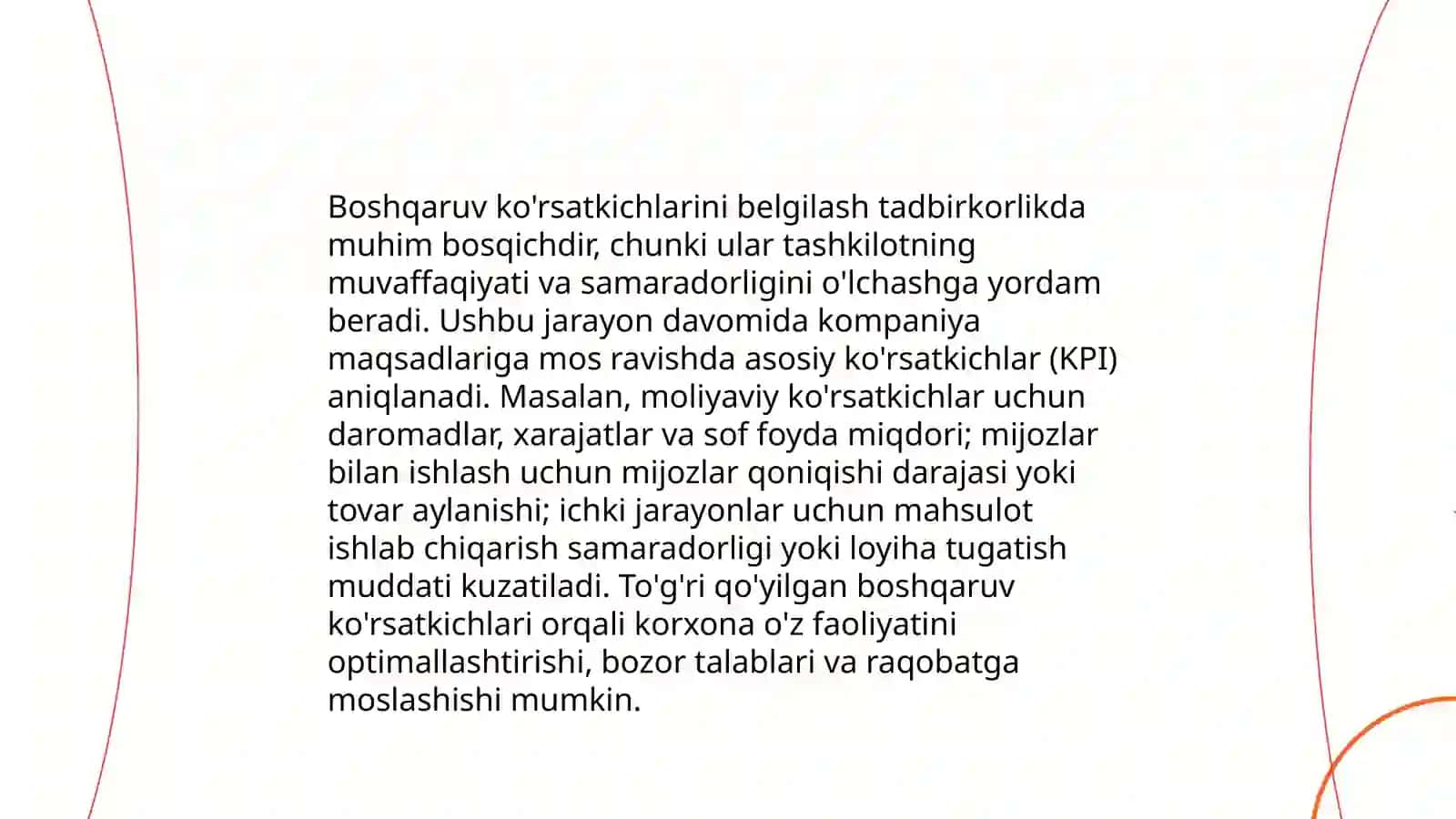 Boshqaruv samaradorligi 4