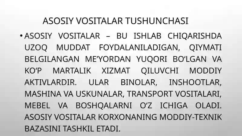 Asosiy vositalar auditi 4