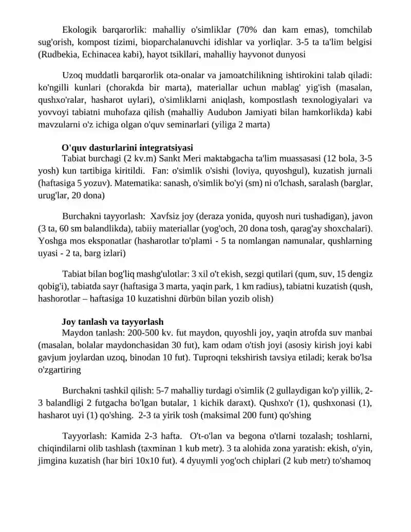Maktabgacha ta‘lim tashkilotida tabiat burchagini tashkil etish 4