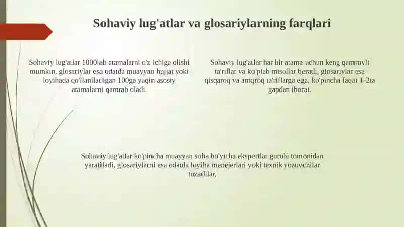 SohaviylugʻatlarvaGlasoriy 4