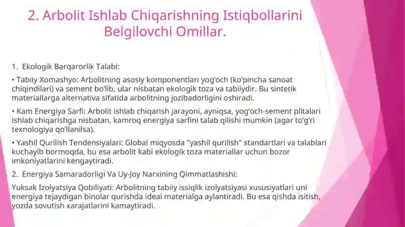 Arbolit Ishlab Chiqarishning Istiqbollari 4