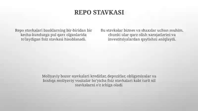 Moliyaviy bozor stavkalari 4