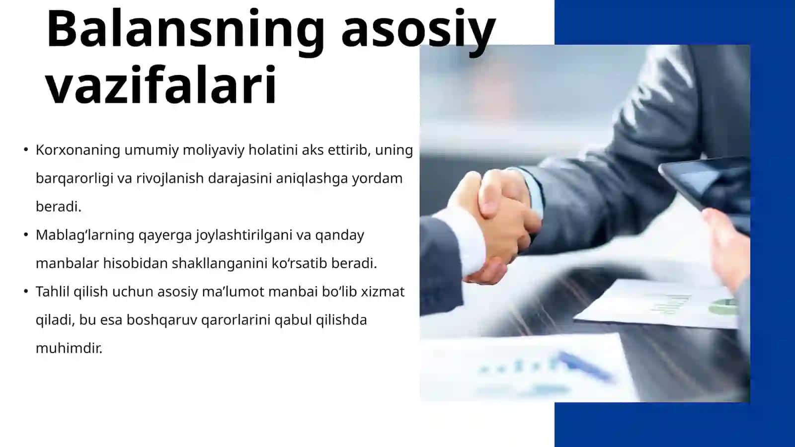 Buxgalteriya balansi tuzilmasi va tahlili 4