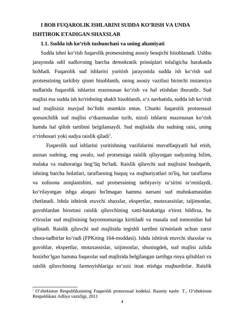 Fuqarolik sud ishlarini yuritish ishtirokchilari 4