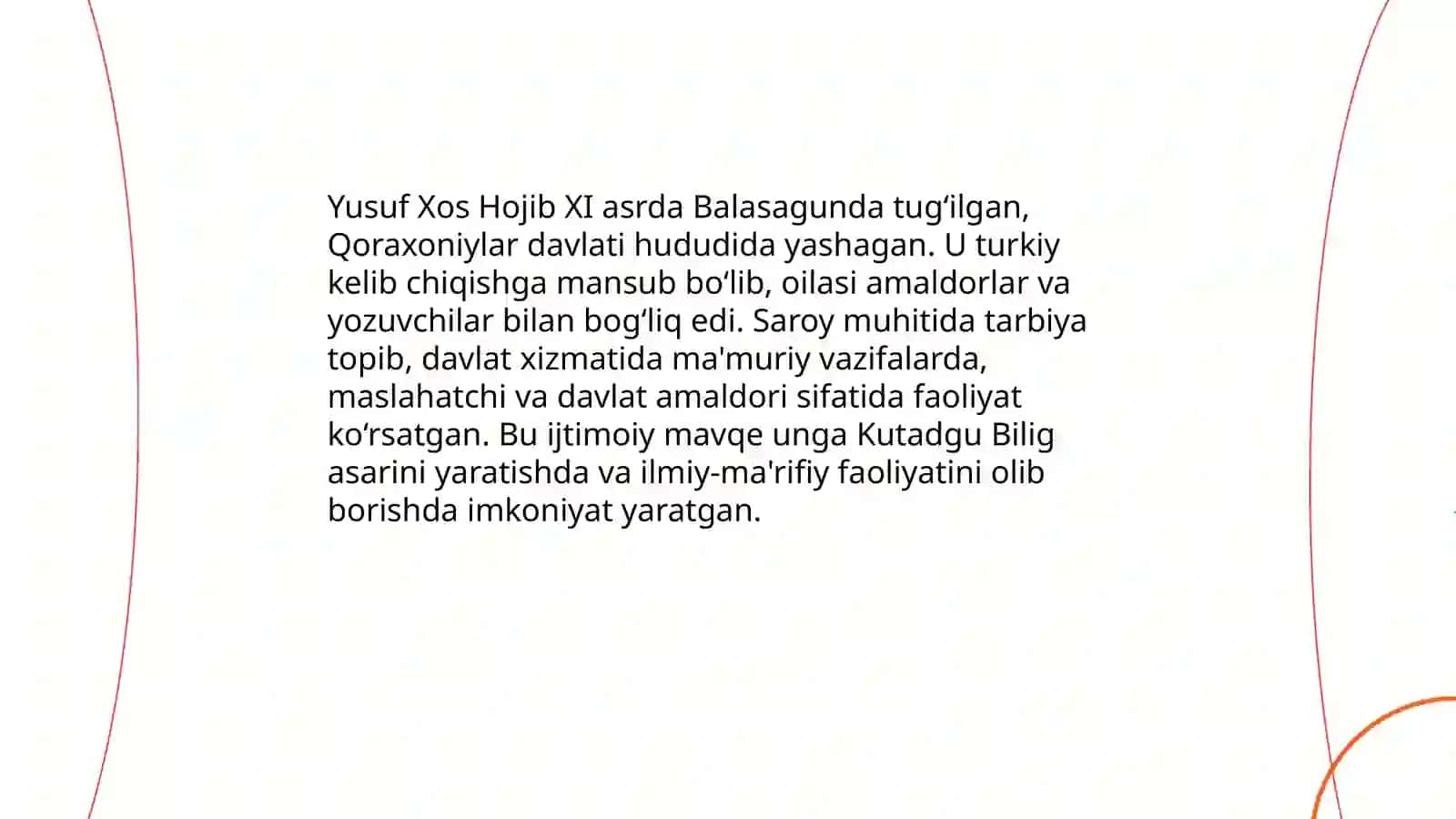 YUSUF XOS HOJIB hayoti va ijodi 4