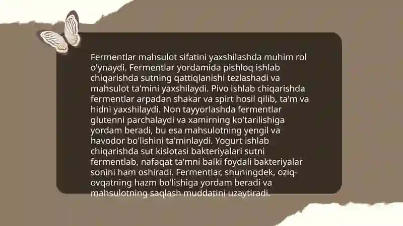 Fermentlarning biokimyoviy xususiyatlari 4