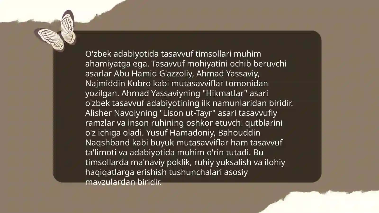 Tasavvuf timsollarining badiiy ijodga ko‘chishi 4