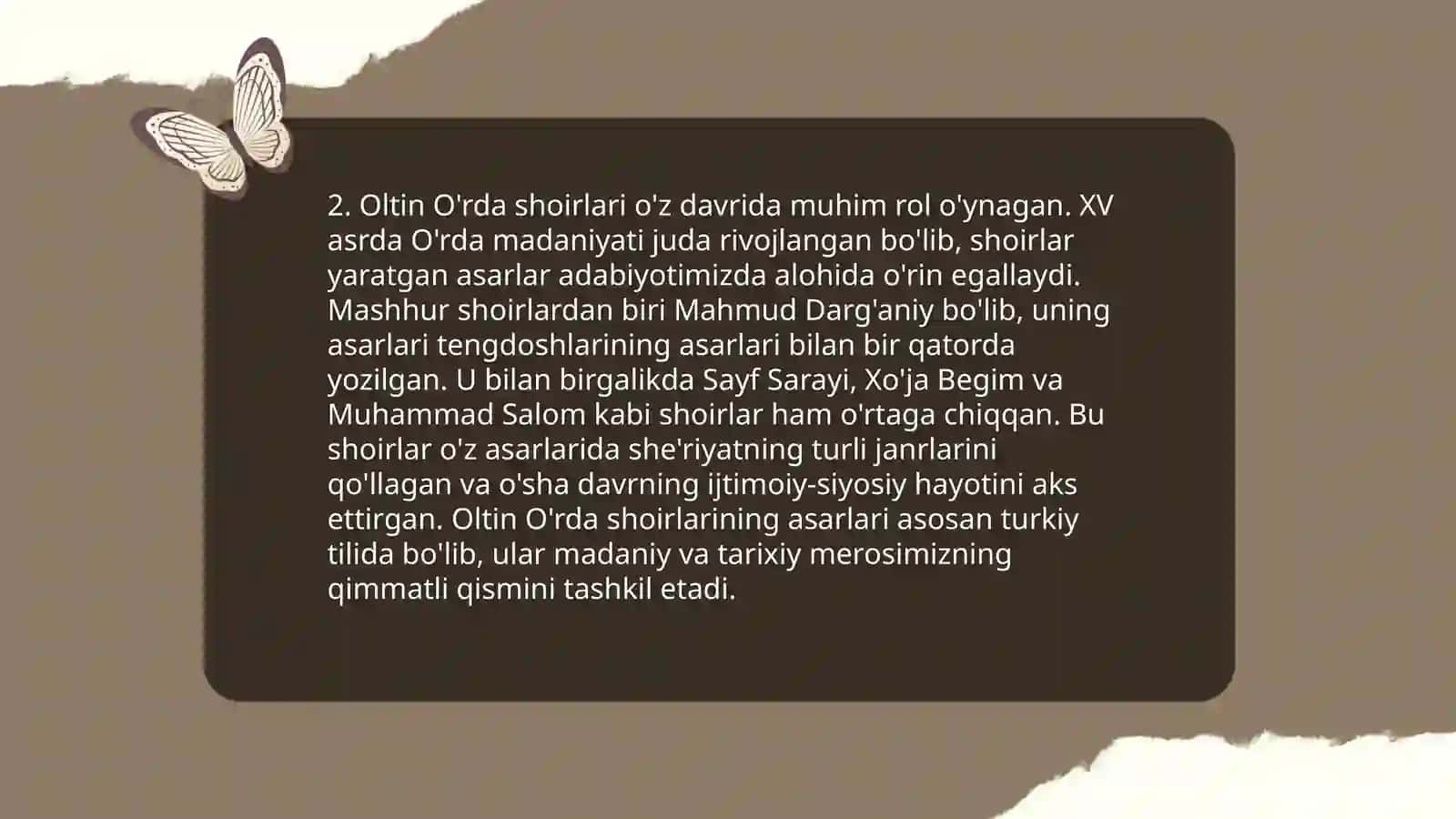 Oltin O'rda adabiyoti 4