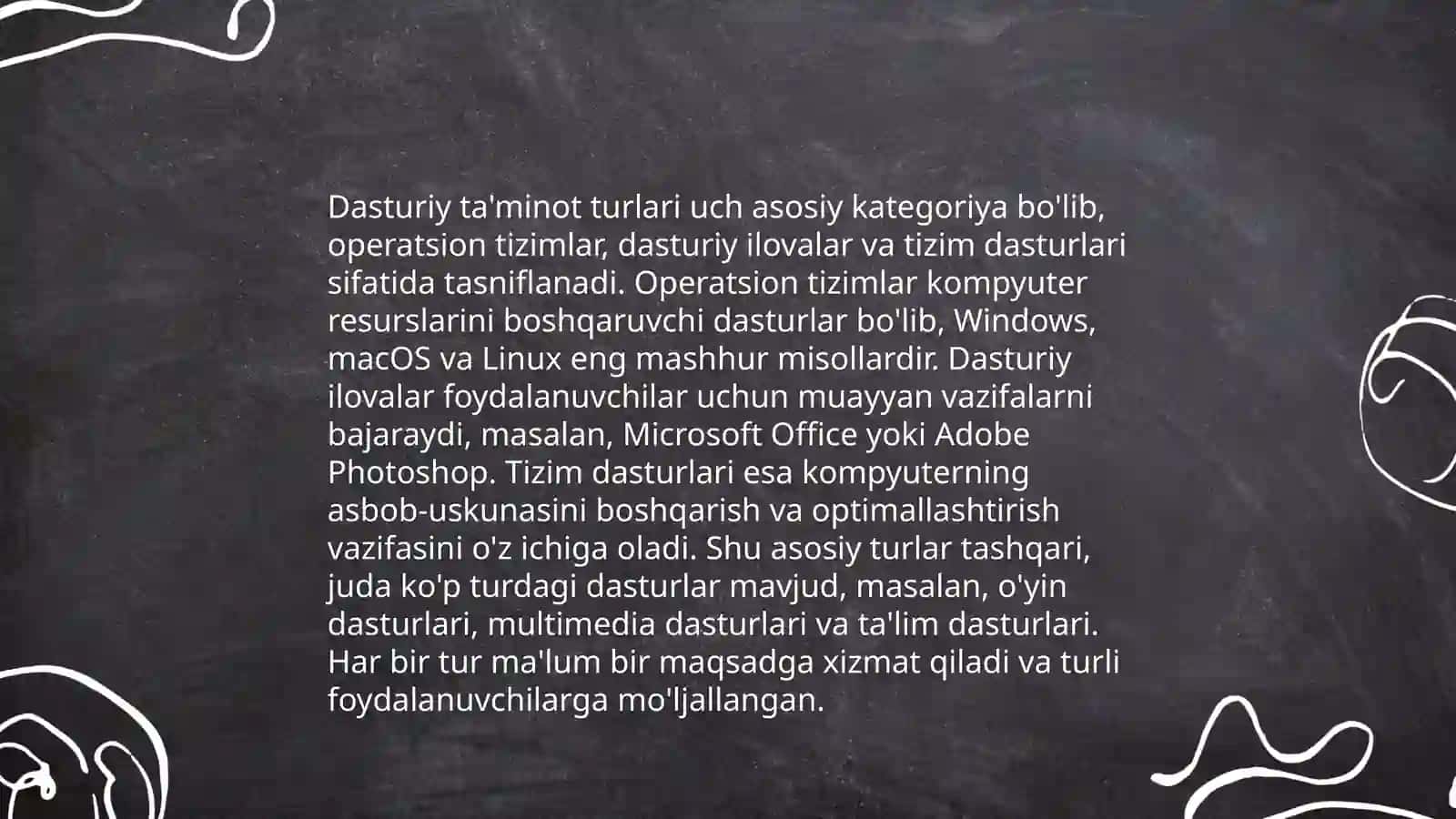 Kampyuterning dasturiy va texnik vositalari 4
