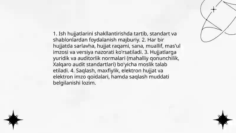 Auditorlik ish hujjatlari 4