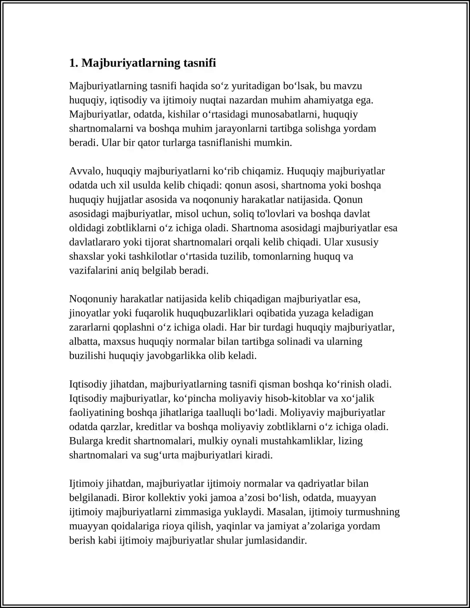 MOLIYAVIY HISOBOTNING XALQARO STANDARTI BO’YICHA MAJBURIYATLAR 4