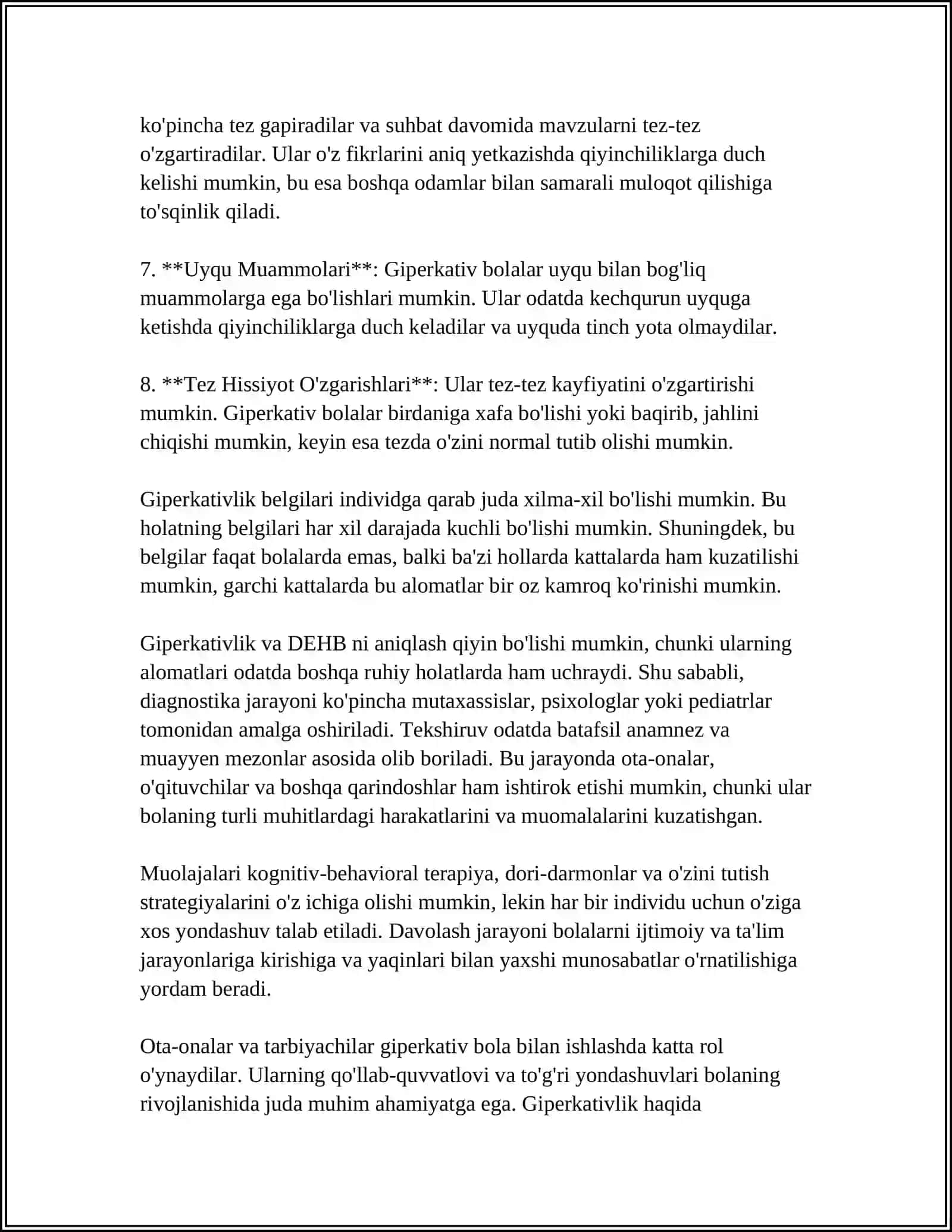 GIPERAKTIV BOLA U KIM 4