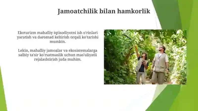 Ekologik turizm rivojlanishi 4