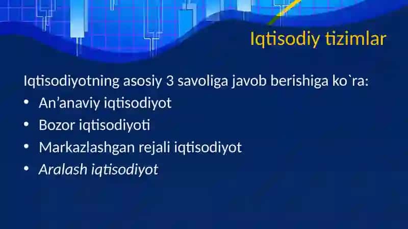 Iqtisodiyotning Asosiy 3 Savoli 4