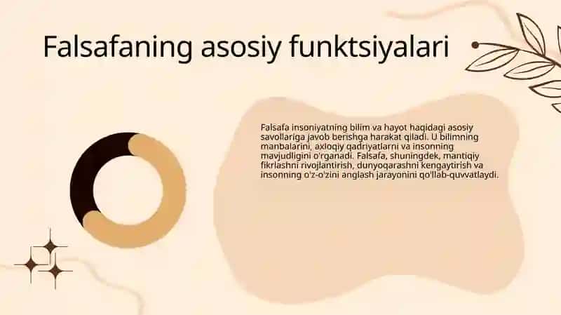 Falsafaning asosiy funktsiyalari 4